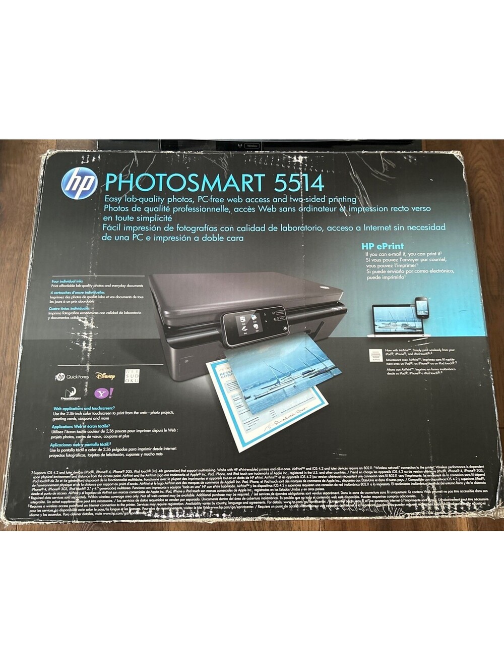 HP Photosmart 5514 Wireless Printer  New Open Box